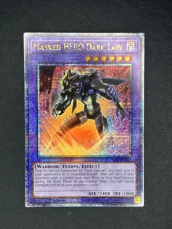 Yu-Gi-Oh! 2023 Masked HERO Dark Law RA01-EN025 Quarter Century Rare 1st Ed NM - Image 1
