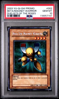 DOR-002 PSA 10 - 2003 Yu-Gi-Oh! Beta the Magnet Warrior YUGIOH YUGIOH! - Image 1