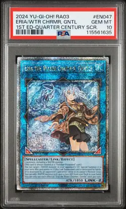 2024 Yu-Gi-Oh Eria the Water Charmer, Gentle RA03-EN047 QCSR PSA 10 (Aug 25) - Image 1