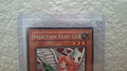 Yugioh Injection Fairy Lily LOD-100 Secret Rare 1st Ed. HP W/ Nice Surface Read - Image 3