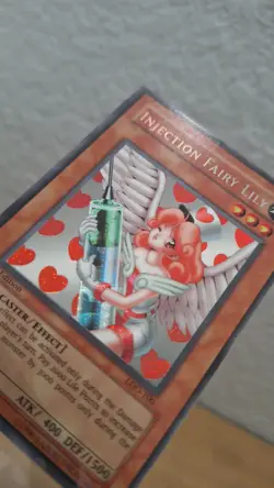 Yugioh Injection Fairy Lily LOD-100 Secret Rare 1st Ed. HP W/ Nice Surface Read - Image 5