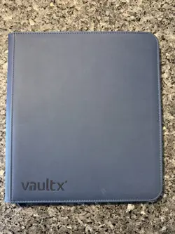 Vault X Royal Blue 12-Pocket Exo-Tec Zip Binder - 480 Cards - Used - Image 1
