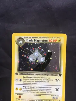 Pokemon Cards: Team Rocket 1st Edition Rare Holo: Dark Magneton 11/82 - Image 2