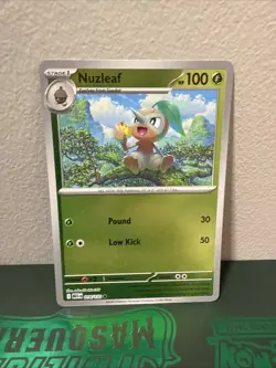 Nuzleaf 014 2025 Pokemon Mega Evolution Reverse Holo Card NM+ - Image 1