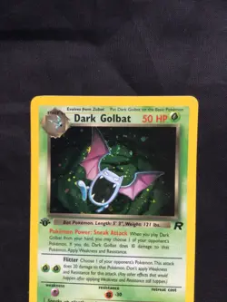 Pokemon Cards: Team Rocket 1st Edition Rare Holo: Dark Golbat 7/82 - Image 2