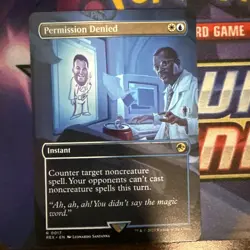 ~ Permission Denied (Borderless) ~ Medium Play ~ ~ MTG ~ - Image 1