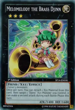 SP14-EN030 MELOMELODY THE BRASS DJINN COMMON 1ST EDITION YuGiOh CARD - Image 1
