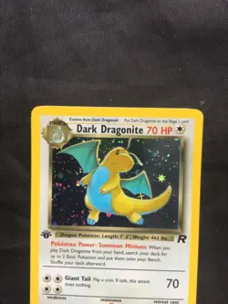 Pokemon Cards: Team Rocket 1st Edition Rare Holo: Dark Dragonite 5/82 - Image 2