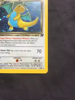 Pokemon Cards: Team Rocket 1st Edition Rare Holo: Dark Dragonite 5/82 - Image 5