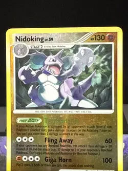 Pokemon Card Nidoking 29/111 Reverse Holo Platinum Rising Rivals Light Play - Image 2