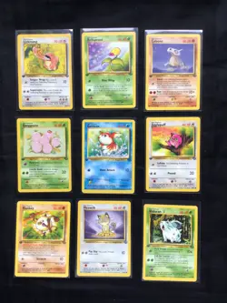 Pokemon Cards: 1st Edition Jungle 15 Card Non-Holo Lot - Image 1