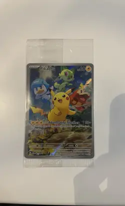 Pokemon Card Pikachu Svp Black Star Promos SVP027 Holo Promo Full Art #27 SEALED - Image 1