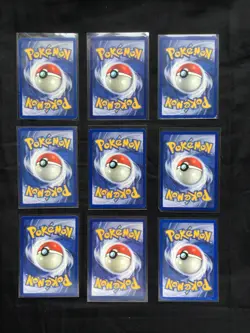 Pokemon Cards: Shadowless Base Set 30 Card Non-Holo Lot - Image 2