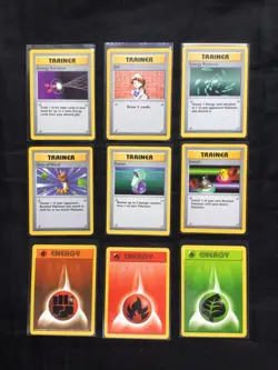 Pokemon Cards: Shadowless Base Set 30 Card Non-Holo Lot - Image 5