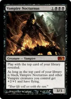 Vampire Nocturnus - Medium Play MTG Magic 2010 Core Set - Image 1