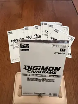 Digimon Card Game Special Booster Ver.2.0 BT18-19 Lucky Pack English Set of 8 - Image 2