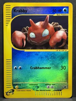 Pokemon TCG Krabby Expedition Base Set Reverse Holo Common Card 115/165 LP - Image 1