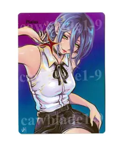 Hand Painted Altered MTG Card, Foil, Plains , Anime Girl, by Cawblade - Image 1