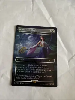 Yuna's Holy Magic - Prismatic Ending (Rainbow Foil) Secret Lair Drop Foil - Image 1