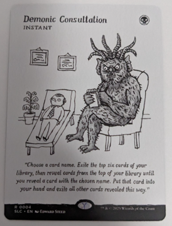 Demonic Consultation (0004) Secret Lair SLC Encyclopedia, Magic MtG, Regular NM! - Image 1