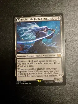MTG - NM - Sephiroth Fabled Soldier Sephiroth One Wing Angel - Final Fantasy - Image 1