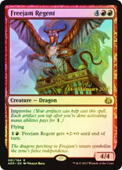 Freejam Regent - Foil - Prerelease Promo Light Play, English Magic the Gathering - Image 1