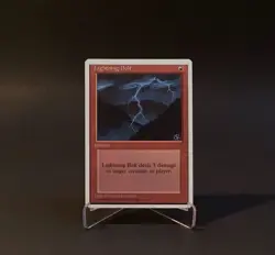 Magic: The Gathering Lightning Bolt MTG Fourth 4th Edition Vintage 1995 MP - Image 1