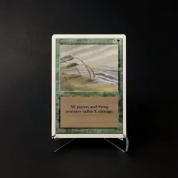 Magic: The Gathering Hurricane MTG Revised Edition Vintage 1994 LP - Image 1