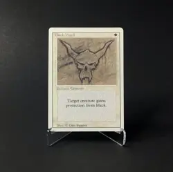 Magic: The Gathering Black Ward MTG Revised Edition Vintage 1994 MP - Image 1