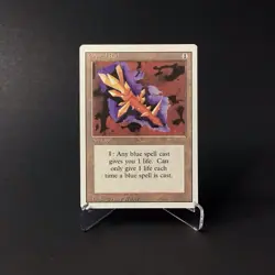 Magic: The Gathering Crystal Rod MTG Revised Edition Vintage 1994 HP - Image 1