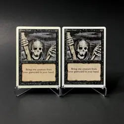 (2) Magic: The Gathering Raise Dead MTG Revised Edition Vintage 1994 HP - Image 1