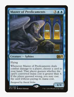 Master of Predicaments | Magic 2015 M15 | MTG | Blue Sphinx | Flying | LP-NM - Image 1