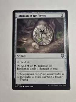 Talisman of Resilience Commander: Modern Horizons 3 Regular Magic The Gathering - Image 1