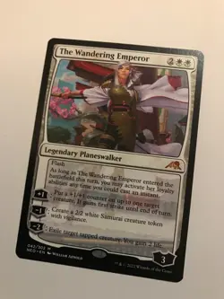 The Wandering Emperor NM Kamigawa: Neon Dynasty MTG Magic; Planeswalker mythic - Image 1