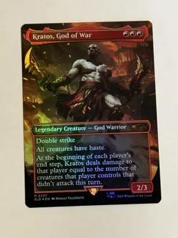 Kratos, God of War (Rainbow Foil) Secret Lair Drop Foil MTG - Image 1