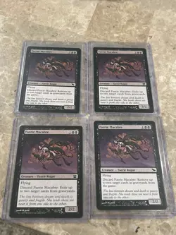 Faerie Macabre Shadowmoor x4 LP mtg magic the gathering - Image 1