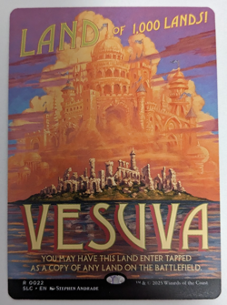 Vesuva (0022) Borderless, Secret Lair SLC Encyclopedia, Magic MtG, Regular, NM! - Image 1