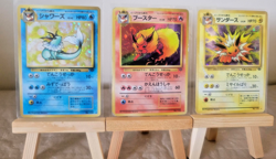 Pokemon Jap RARE HOLO Lot Flareon, Jolteon, Vaporeon 1996 VTG Jungle Set MP - Image 1