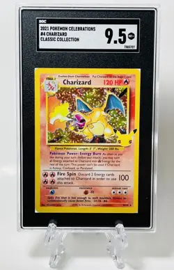 2021 Pokemon Celebrations Charizard #4 Classic Collection Holo SGC 9.5 - Image 1