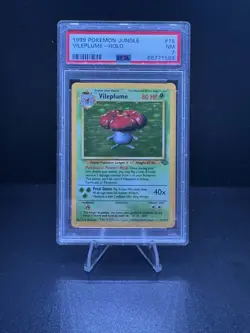 1999 Pokemon Jungle Vileplume Holo 15/64 PSA 7 NM - Image 1