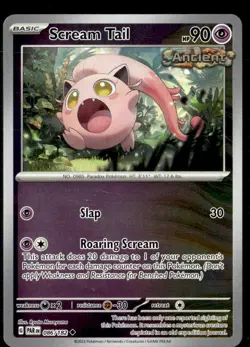 Pokemon Scream Tail 086/182 Paradox Rift Reverse Holo Uncommon - Image 1