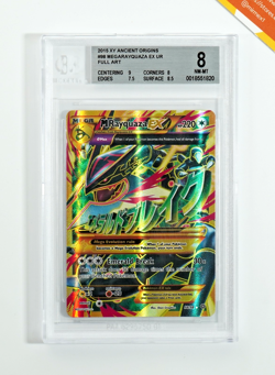 Pokemon BGS 8 Mega Rayquaza Ex #98 Full Art XY Ancient Origins 2015 English - Image 1