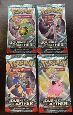 Pokemon TCG Scarlet & Violet Journey Together Booster Packs Full Art Set Sealed - Image 1