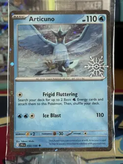 Pokemon ARTICUNO 032/159 Journey Together 2025 HOLO HOLIDAY PROMO - MINT - Image 1