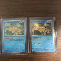 Pokemon Mega Evolutions Psyduck 007 Black Star Promo Lot(2) - Image 1