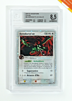 Pokemon BGS 8.5 Aerodactyl Ex #94 Holo EX Sandstorm 2003 Italiano - Image 1