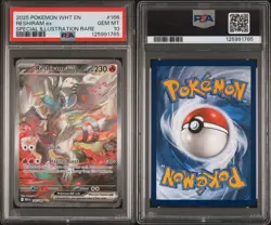 2025 Pokemon White Flare Reshiram EX SIR 166/086 PSA 10 GEM MINT 💎 - Image 2