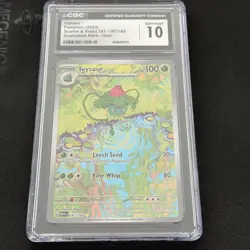 Pokemon TCG Ivysaur 167/165 English Scarlet & Violet 151 CGC 10 GEM MINT - Image 1