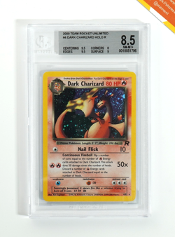 Pokemon BGS 8.5 Dark Charizard #4 Holo Team Rocket Unlimited 2000 English - Image 1