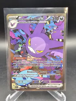 Pokemon Destined Rivals - Team Rocket's Crobat HOLO EX 234/182 NM Fast Shipping - Image 1